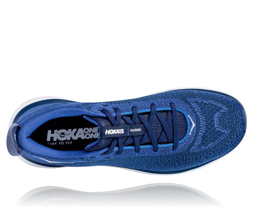 Running Shoes Mens - Hoka One One Hupana Flow - Navy/White - TSYUMFJ-26